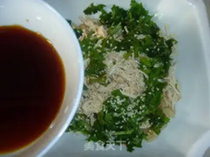 Make Soy sauce, chicken silk, soy step 10