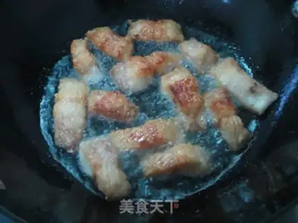 Make Iron-pot fried tofu fish step 13