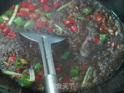 Make Iron-pot fried tofu fish step 18