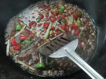 Make Iron-pot fried tofu fish step 19