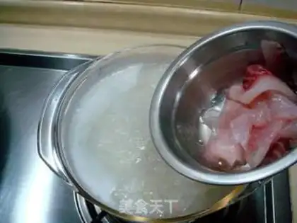 Make Blue fish congee step 8