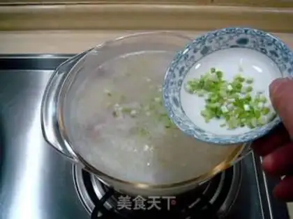 Make Blue fish congee step 10