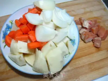 Make Curry chicken step 1