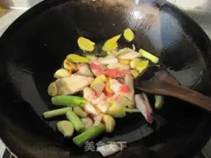 Make Red-burned fish head step 3