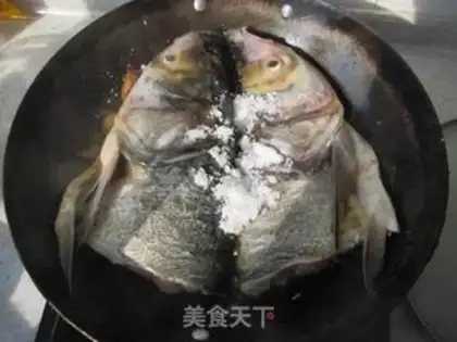 Make Red-burned fish head step 5