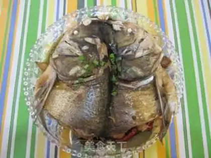 Make Red-burned fish head step 7