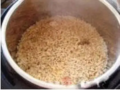 Make Hands on lamb rice step 16