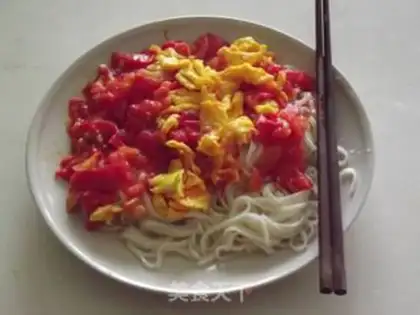 Make Tomato egg noodles step 6