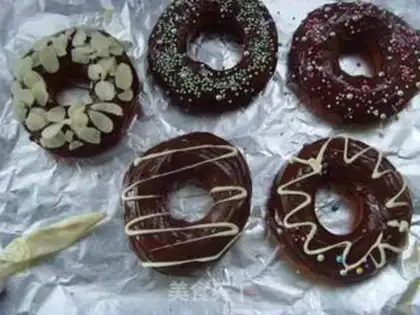 Make Chocolate doughnuts step 11