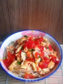 Make Tomato egg noodles step 12