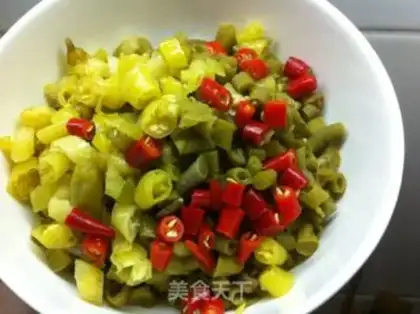 Make Soybeans, fried chicken step 1