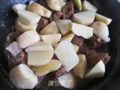 Make Homemade potato stew ribs step 5