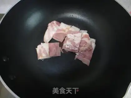 Make Garlic bacon, Dutch beans step 4