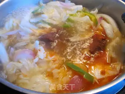 Make Sour sauce, cabbage soup step 9