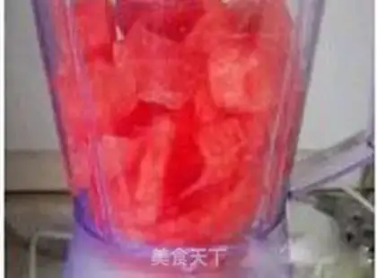 Make Ice melon juice step 3