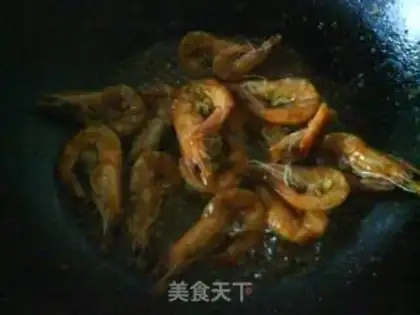 Make Red burning shrimp step 4