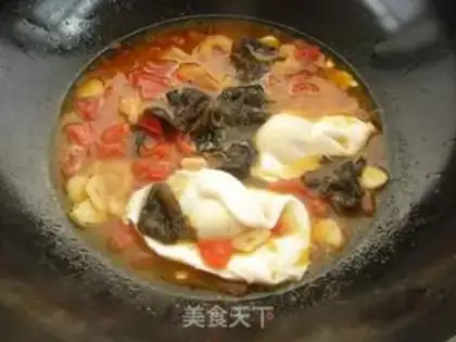 Make Seafood bag of egg noodles step 10
