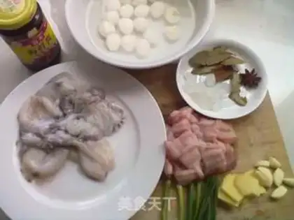 Make Red roasted quail egg fish step 2
