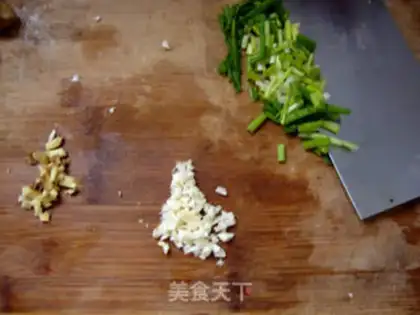 Make Garlic ham pumpkin step 1