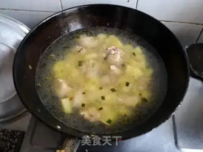 Make Curry potato chicken wings step 6