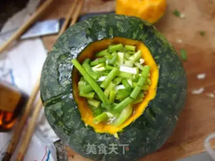 Make Garlic ham pumpkin step 8
