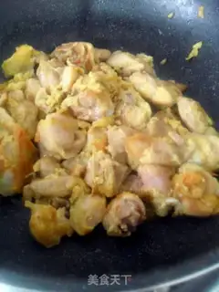 Make Golden curry chicken step 7
