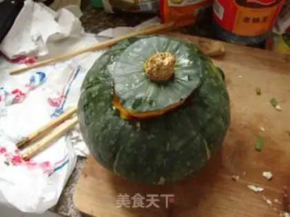 Make Garlic ham pumpkin step 9