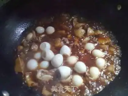 Make Red roasted quail egg fish step 14