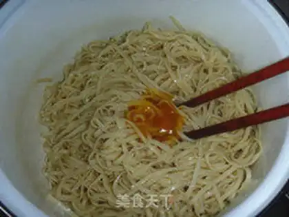 Make Porridge pork noodles step 11