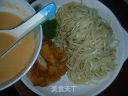 Make Porridge pork noodles step 13
