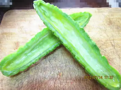 Make Bitter melon ship step 7