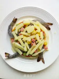 Make Shrimp mini pizza step 7