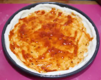 Make Spicy bacon pizza step 8