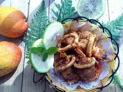 Make Garlic meatball shrimp step 5