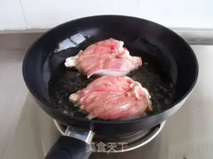 Make The iron plate burns the chicken leg step 5