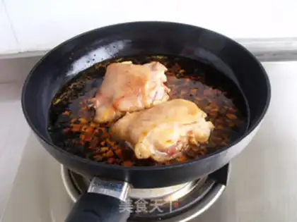 Make The iron plate burns the chicken leg step 9