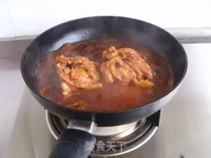 Make The iron plate burns the chicken leg step 10