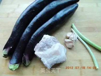 Make Meat and eggplant step 0