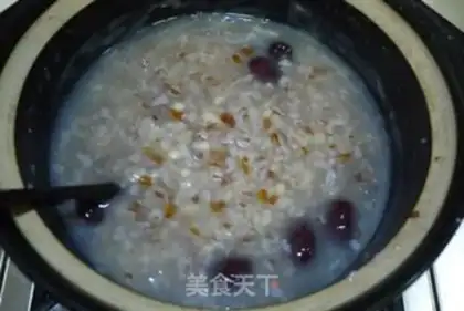 Make Red rice porridge step 2