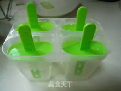 Make Sweet melon popsicle step 3
