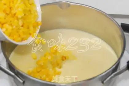 Make Fresh corn milk hockey step 3