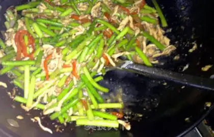 Make Garlic fried meat step 4