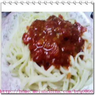 Make Tomato sauce noodles step 5