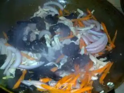 Make Fish chicken silk step 5