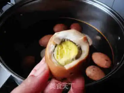 Make Five salted eggs step 7