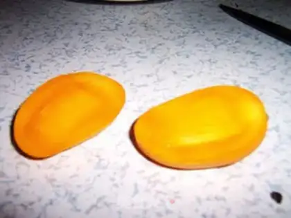 Make Mango pudding step 1