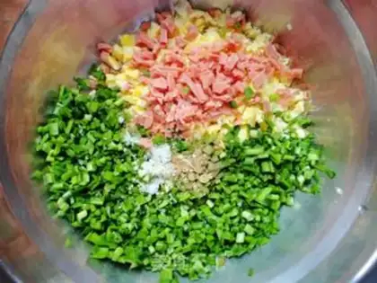 Make Ham eggs step 3