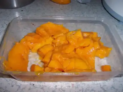 Make Mango pudding step 3