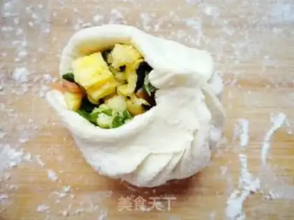 Make Ham eggs step 8