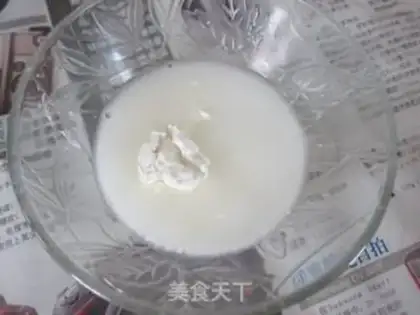 Make Red bean milk popsicle step 1